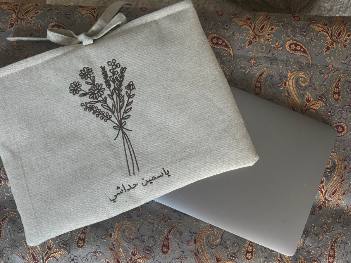 Personalized Laptop Sleeve - Flower Bouquet