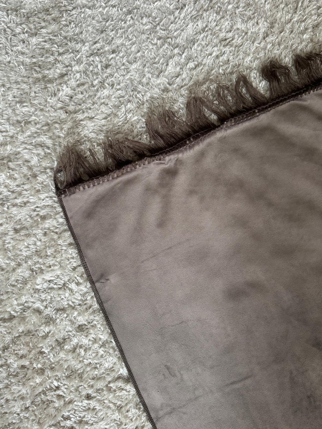 Prayer Mat with Name - Brown Velvet Prayer Mat