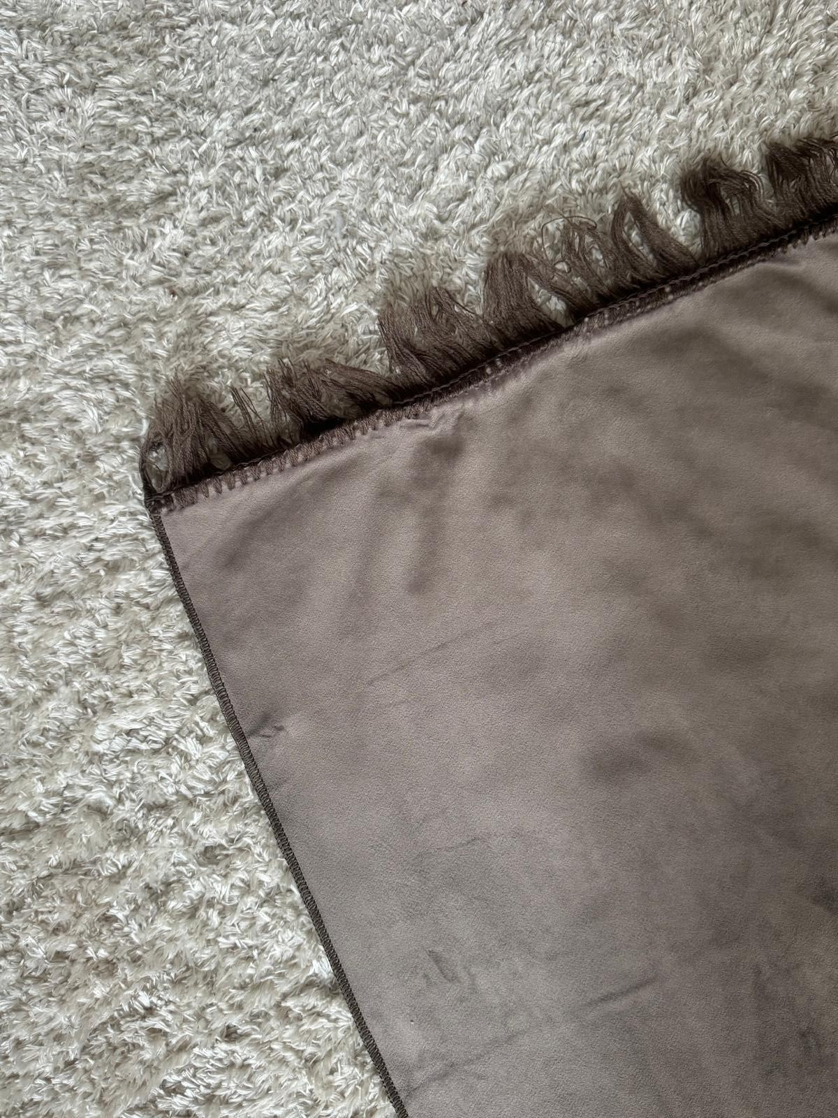 Prayer Mat with Name - Brown Velvet Prayer Mat